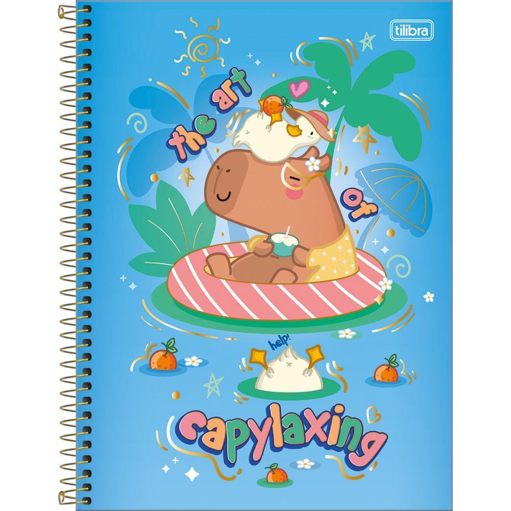 CADERNO 01X1 CAPA DURA CAPYCLUB 80FLS TILIBRA PCT.C/04