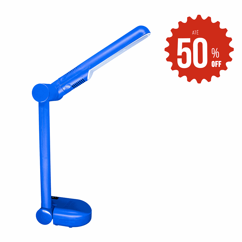 Luminária de Mesa Led Pelicano 4W Azul 5.000K Branca Fria Bivolt Kian