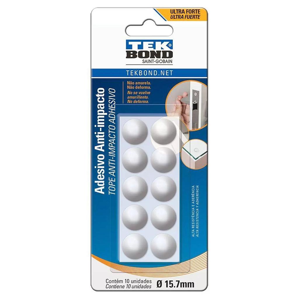 ADESIVO ANTI-IMPACTO TEKBOND REDONDO 15,7MM COM 10