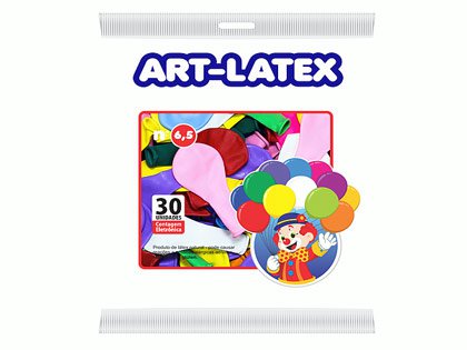 BOLA DE ENCHER LISA ART-LATEX C/50 6,5 - SORTIDA