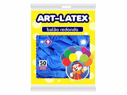 BOLA DE ENCHER LISA ART-LATEX C/50 9,0 PRETA
