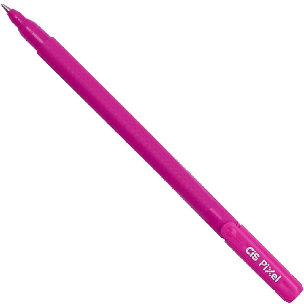 CANETA ESFEROGRAFICA CIS PIXEL 1.0MM FINA ROSA COM 12