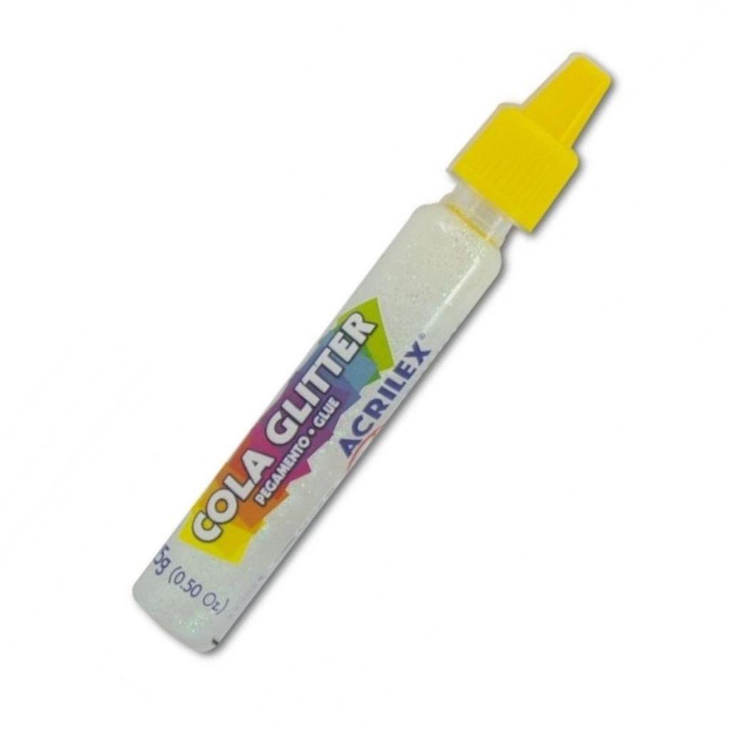 COLA GLITTER ACRILEX 15G - CRISTAL 209