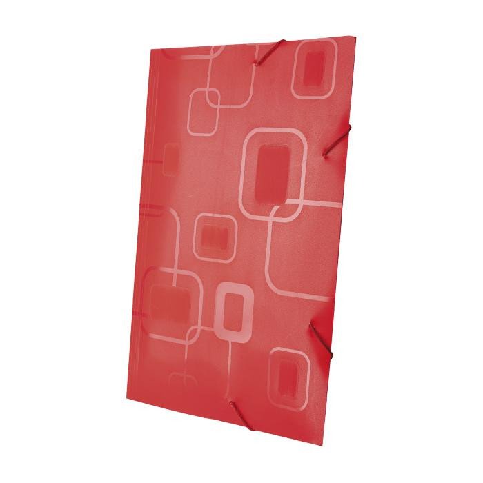 PASTA PVC COM ELASTICO DELLOFINE OFICIO 0241 VERMELHA