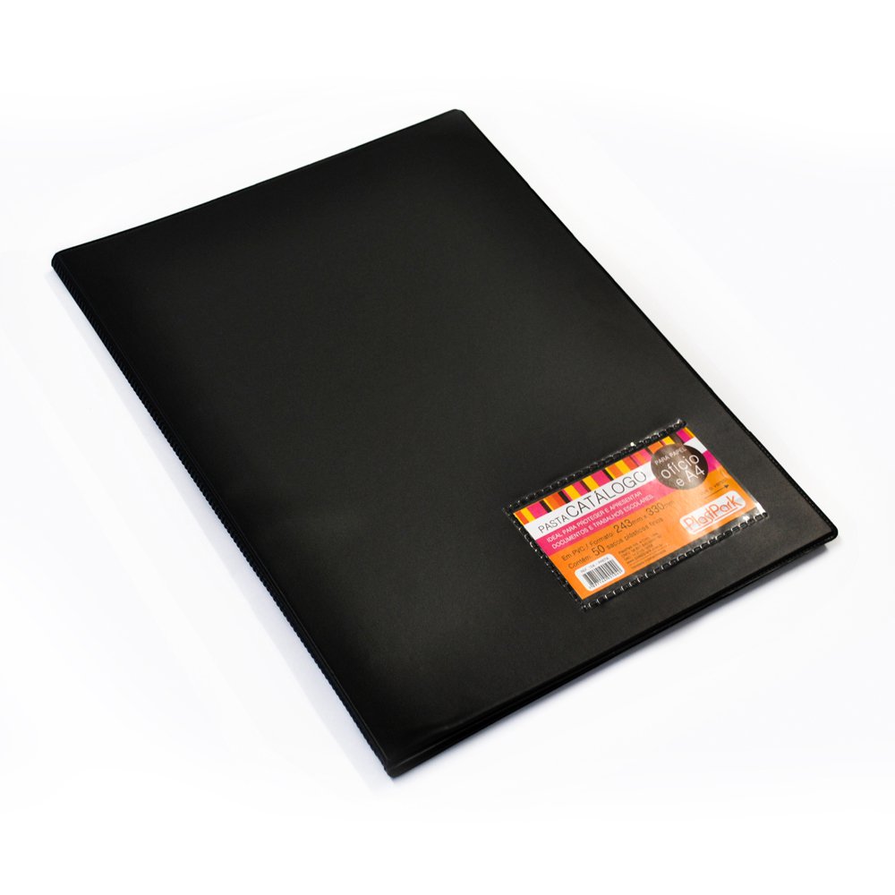 PASTA CATALOGO PVC SOFT GPK OF. PT C/VISOR C/BOLSA 50 SC