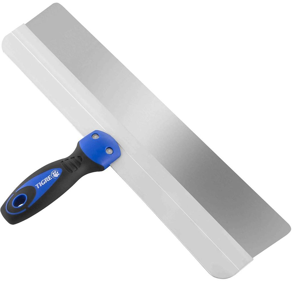 ESPATULA CABO PLASTICO PARA MASSA TIGRE 25CM ACO INOX