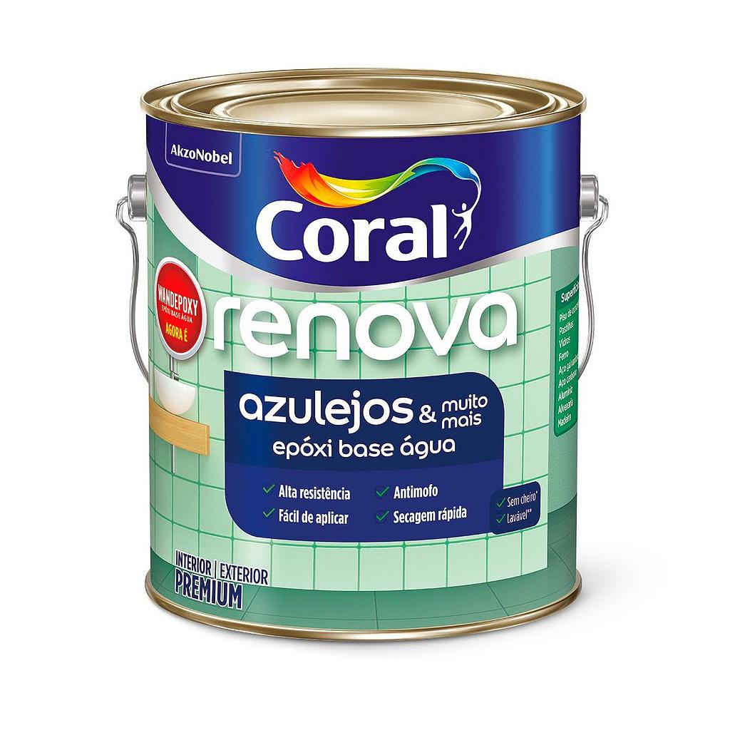 RENOVA AZULEJOS CORAL BRANCO BRILHANTE 3,6L
