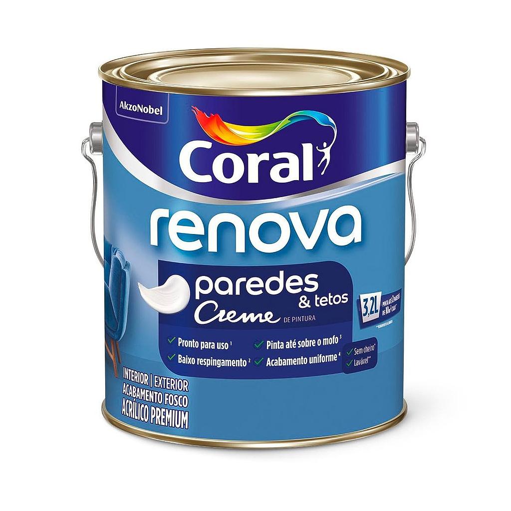 RENOVA PAREDES CORAL BRANCO FOSCO 3,2L