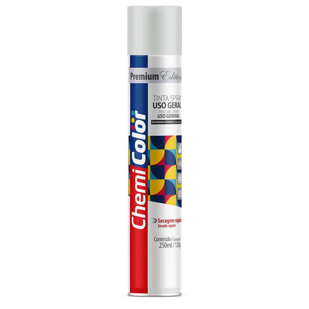 TINTA SPRAY USO GERAL CHEMICOLOR 250ML BRANCO BRILHANTE - 515