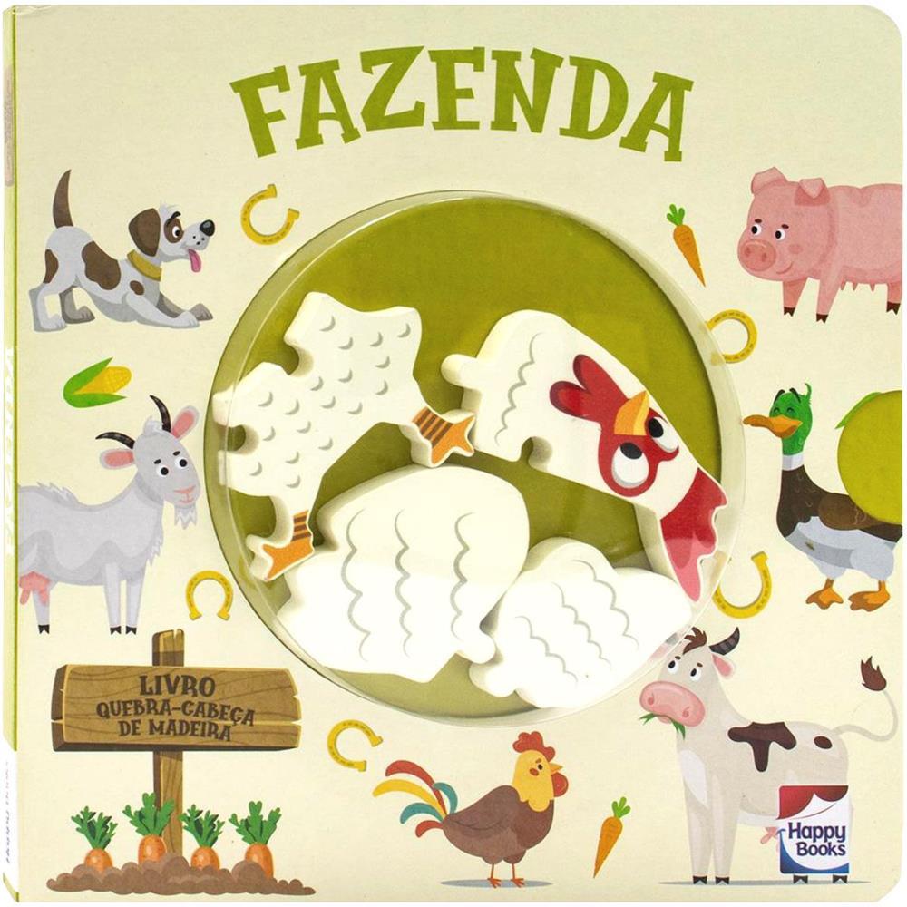 LIVRO QUEBRA-CABECA MADEIRA FAZENDA TODOLIVRO UNIDADE
