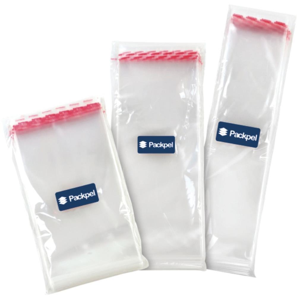 SACO ADESIVADO TRANSPARENTE 12X15CM+3CM ABA PACKPEL PCT.C/50