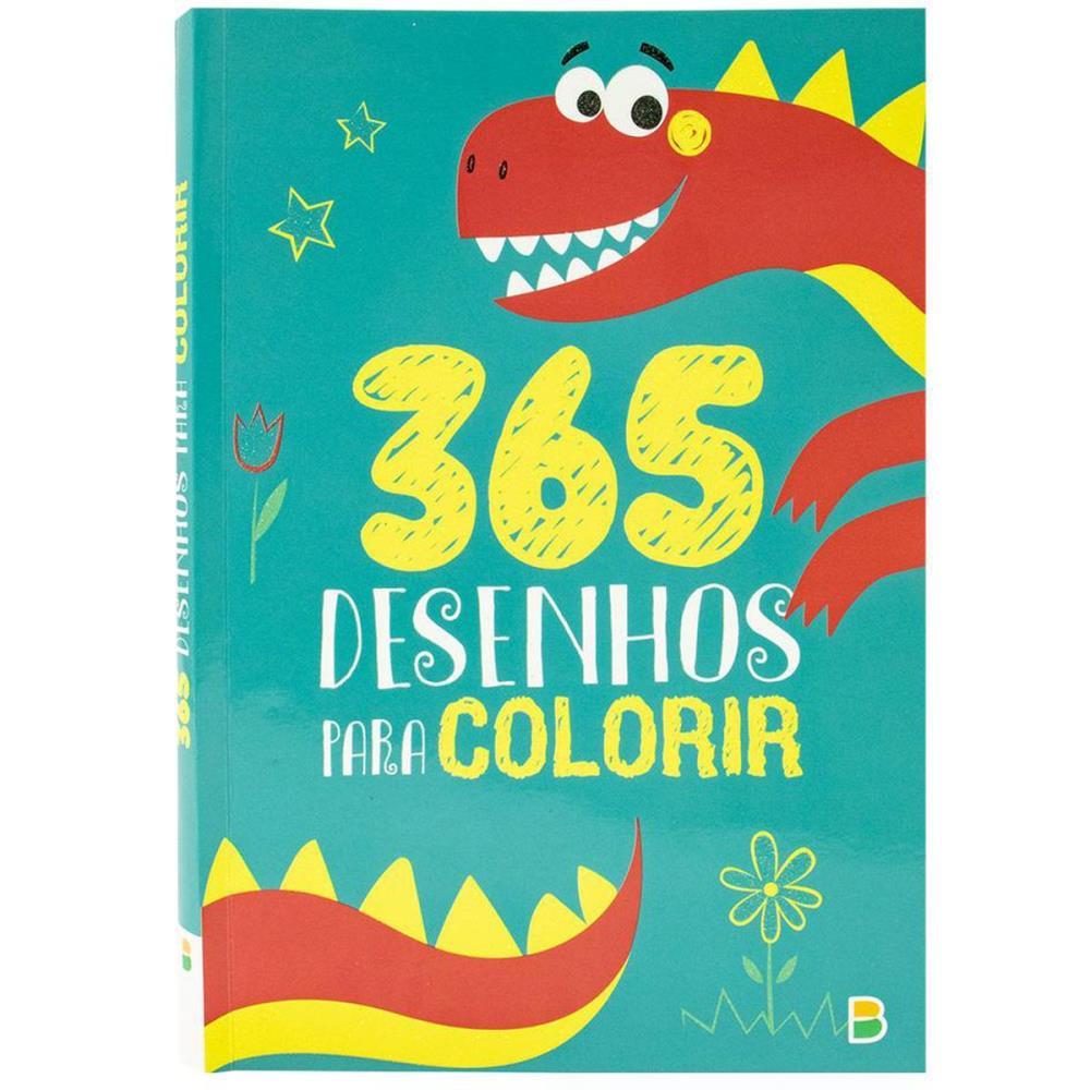 LIVRO INFANTIL COLORIR 365 DINOSSAURO P/COLORIR 288P TODOLIVRO UNIDADE
