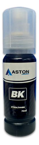 REFIL DE TINTA COMPATÍVEL EPSON 504/544 CORANTE PRETO 70ML - ASTON
