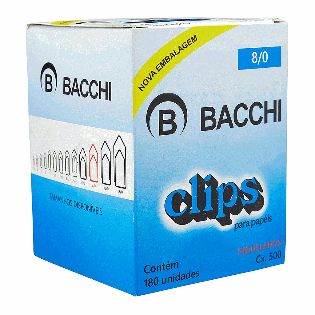 CLIPS NIQUELADO 8/0 500GRS R.0611-0