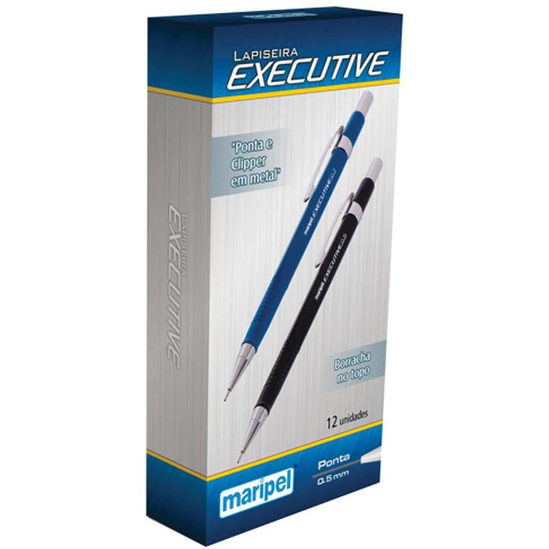 LAPISEIRA (0,7 MM) EXECUTIVE METAL PRETA - MARIPEL UN