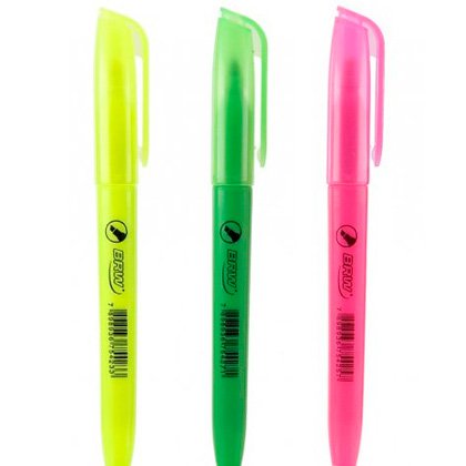 MARCA TEXTO BRW VERDE COM 12