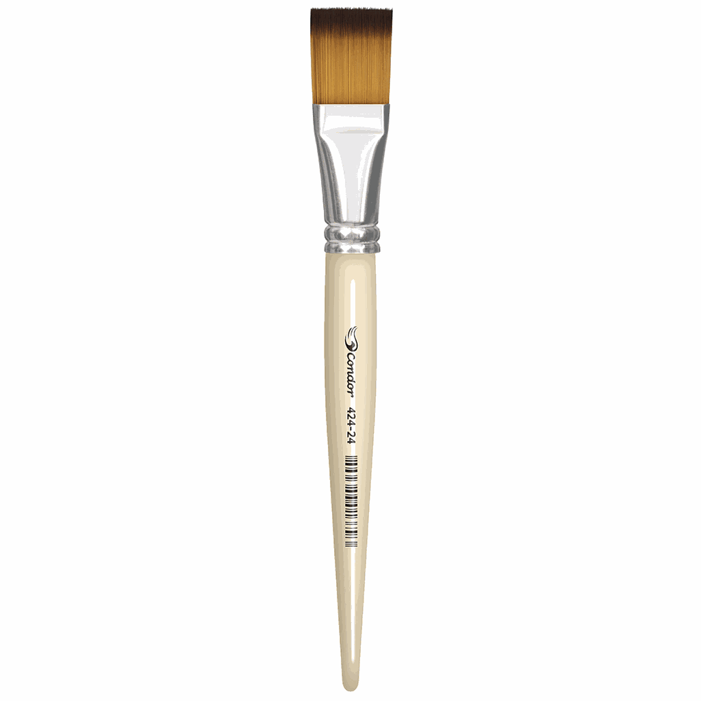 PINCEL ARTISTICO CHATO SINTETICO KONEX CONDOR REF.424 24
