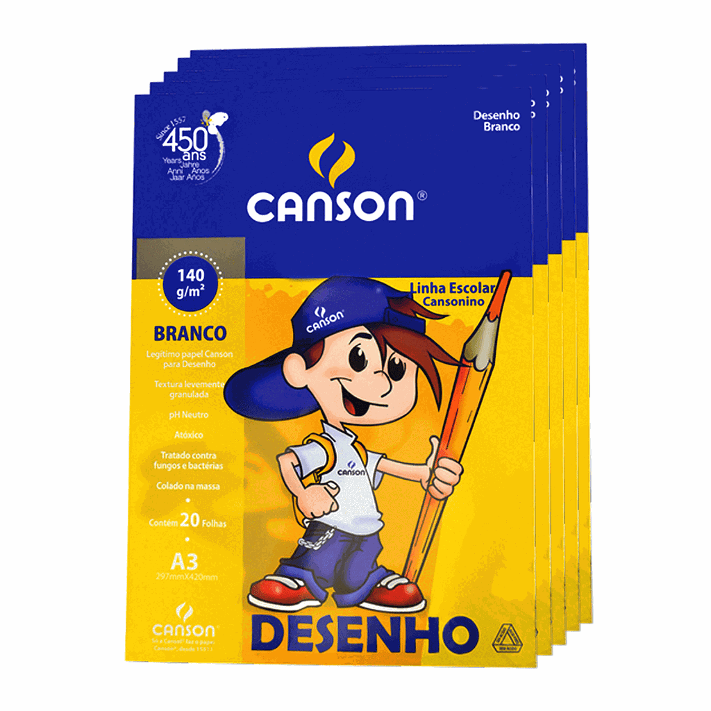 BLOCO ESCOLAR DESENHO A3 20FLS 140GRS BRANCO MC R.66667071