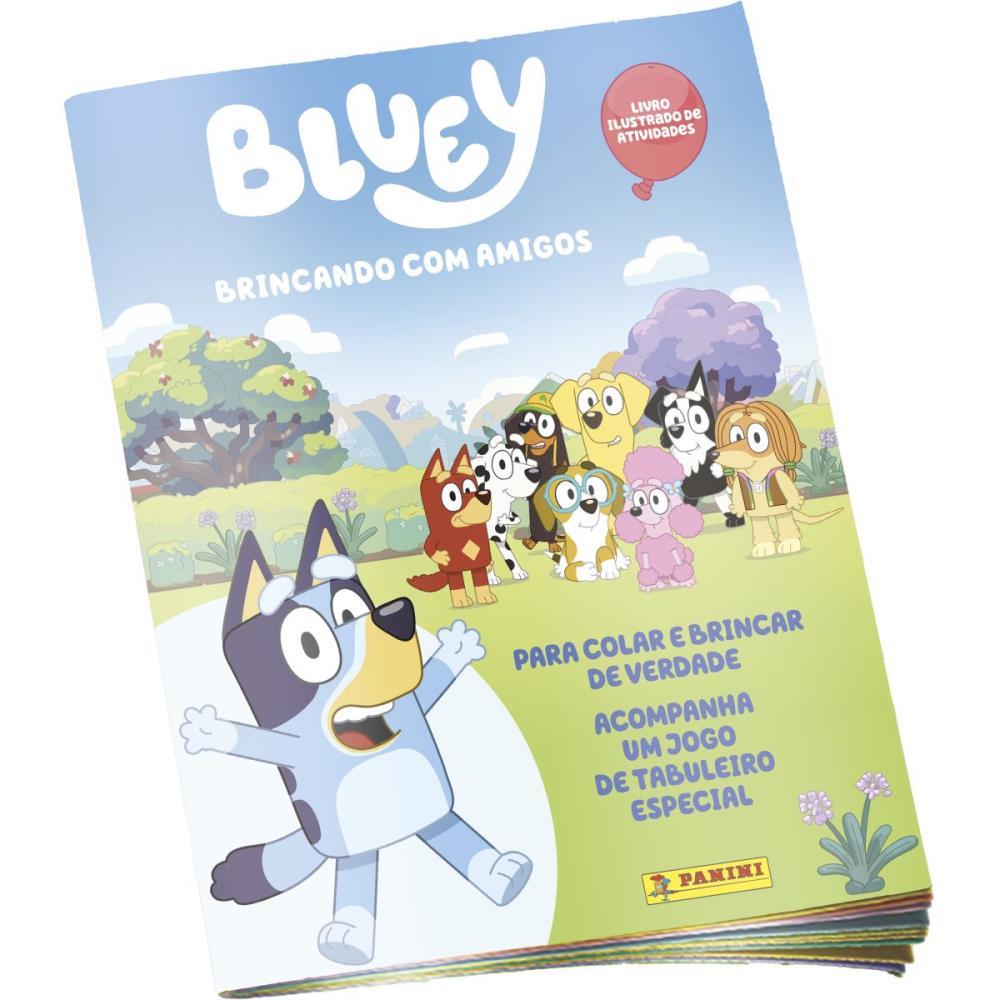 ALBUM DE FIGURINHAS BLUEY BROCHURA PANINI UNIDADE
