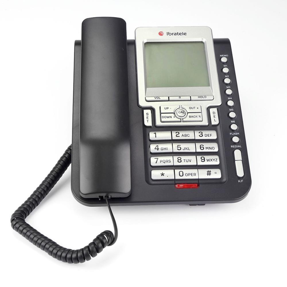 APARELHO TELEFONICO COM FIO IBRATELE CAPTA TOP PRETO BRIGHT UNIDADE