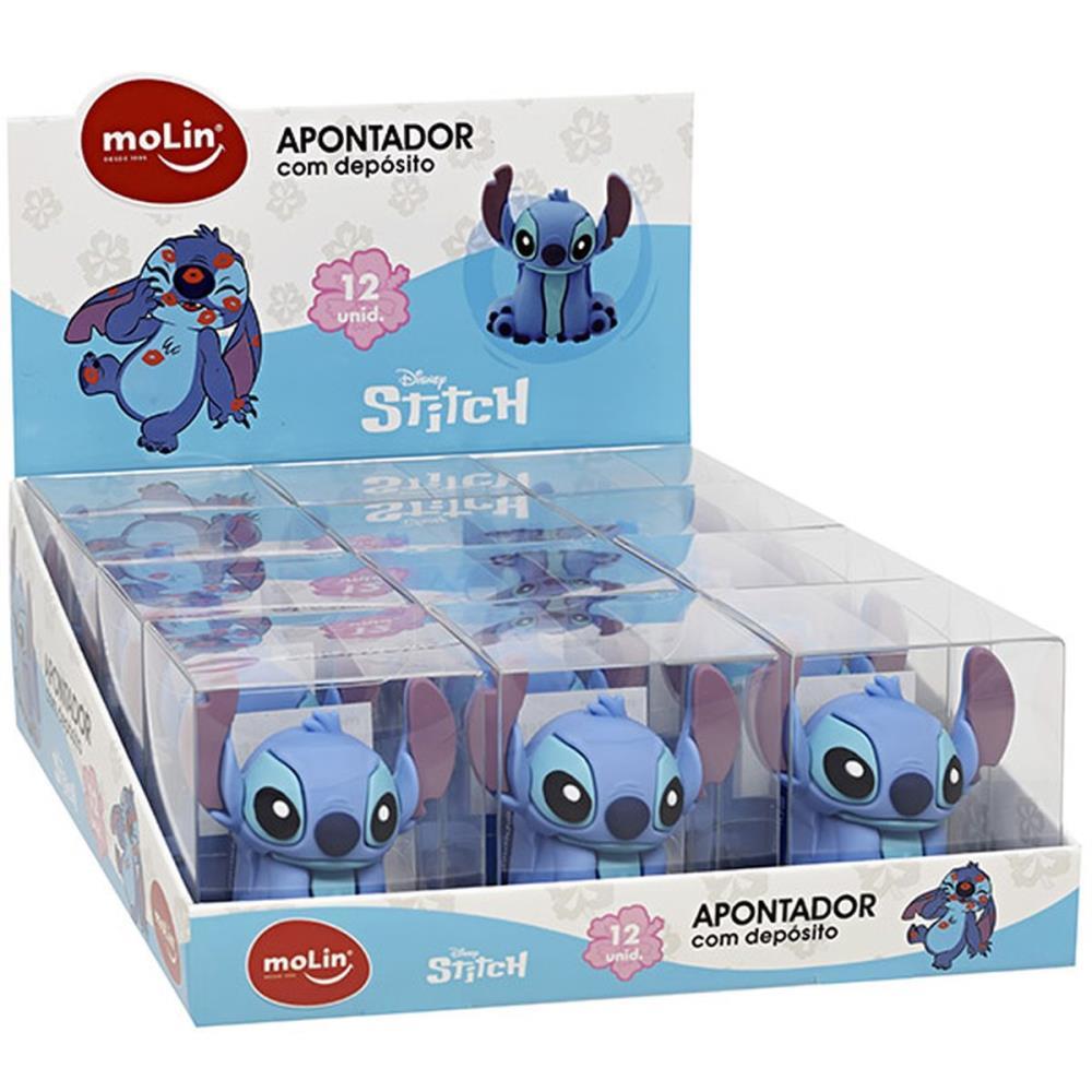 APONTADOR COM DEPOSITO STITCH ESPECIAL 3D MOLIN DP.C/12