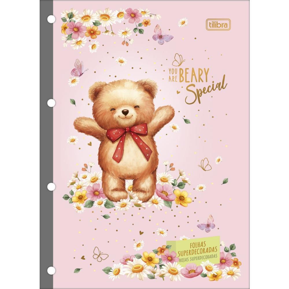 BLOCO PARA FICHARIO UNIVERSIT. LOVE BEARS 80FLS 63G 200X275MM TILIBRA PCT.C/04