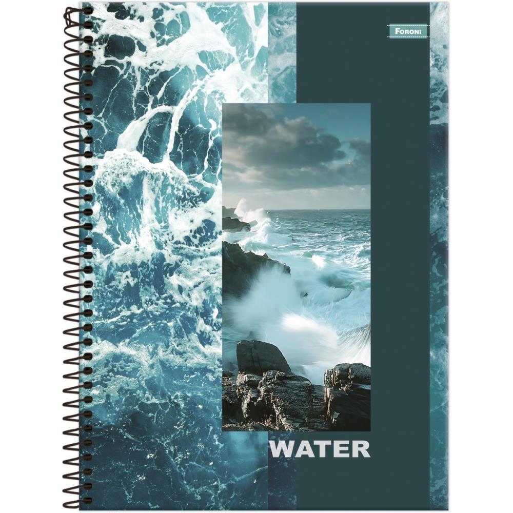 CADERNO 01X1 CAPA DURA 4 ELEMENTOS MAIS 96FLS FORONI PCT.C/04