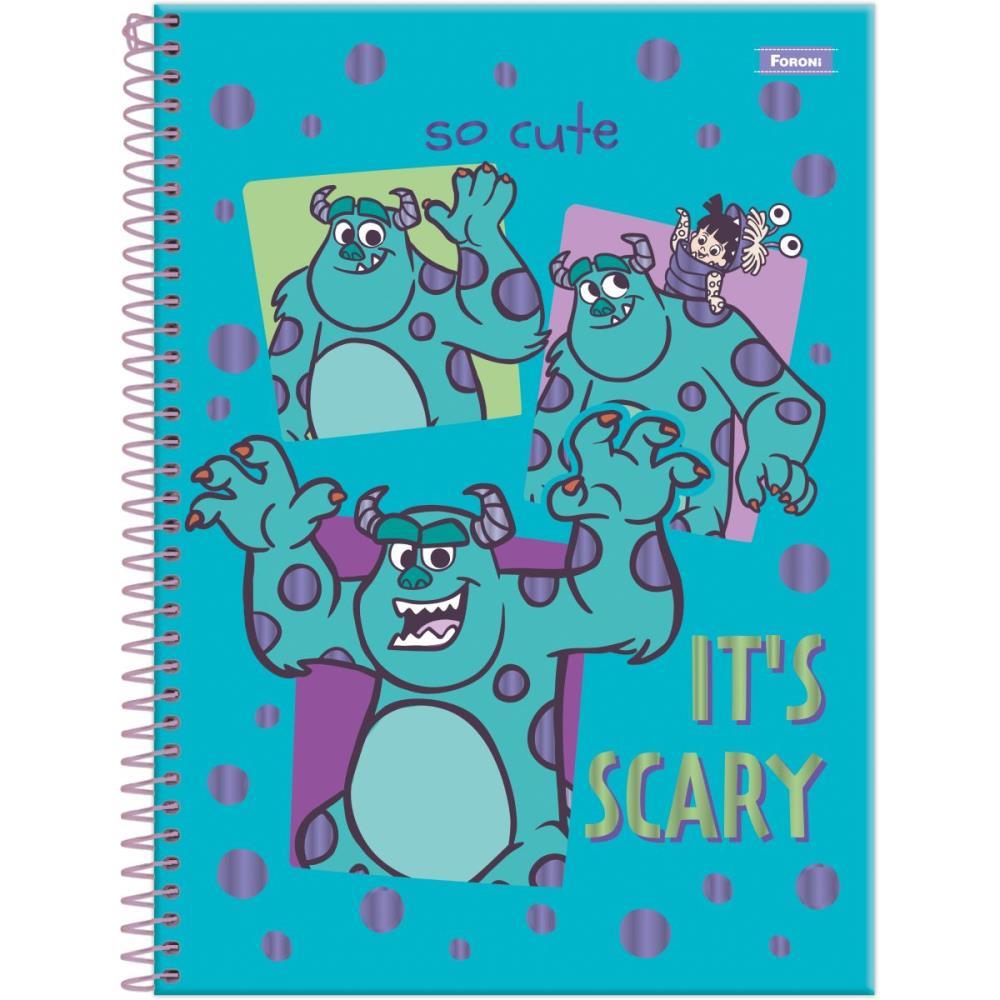 CADERNO 01X1 CAPA DURA MONSTROS S. A. 80F FORONI PCT.C/04