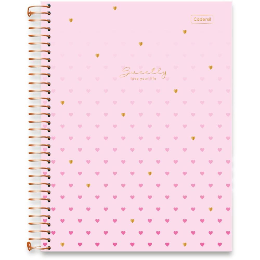 CADERNO 01X1 CAPA DURA SWEETLY 2EM1 C/PLANNER 88FLS CADERSIL PCT.C/04