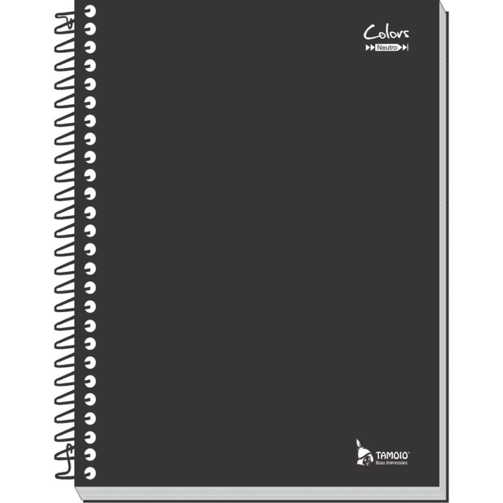 CADERNO 15X1 CAPA DURA NEUTRO PRETO 300 FOLHAS TAMOIO PCT.C/02