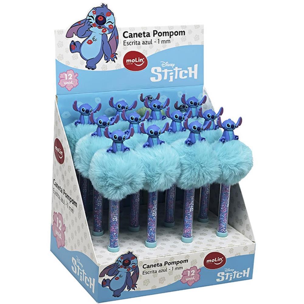 CANETA ESFEROGRAFICA STITCH POMPOM 1,0MM MOLIN DP.C/12