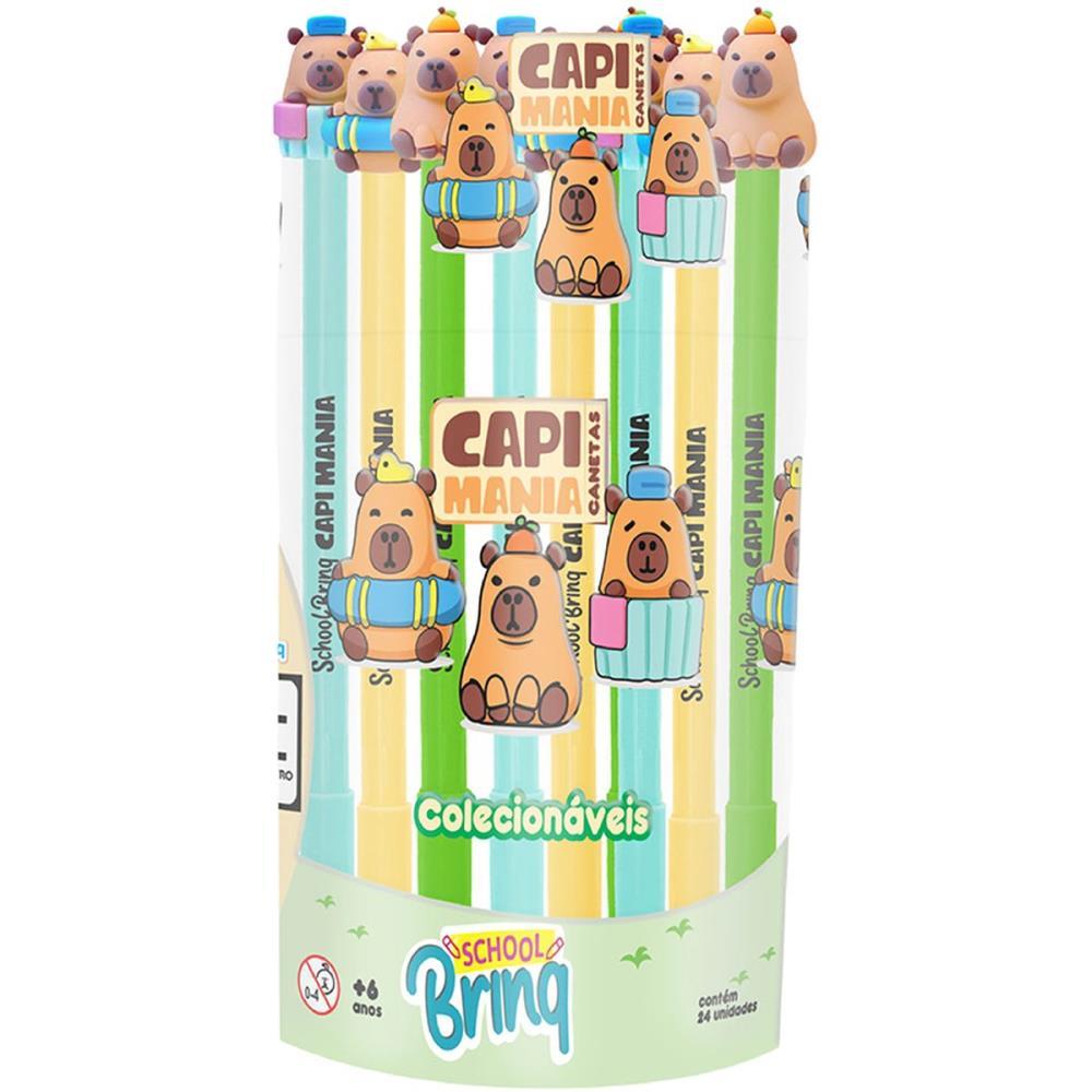 CANETA GEL CAPIVARA 3MOD.(S) POLIBRINQ POTE.C/24