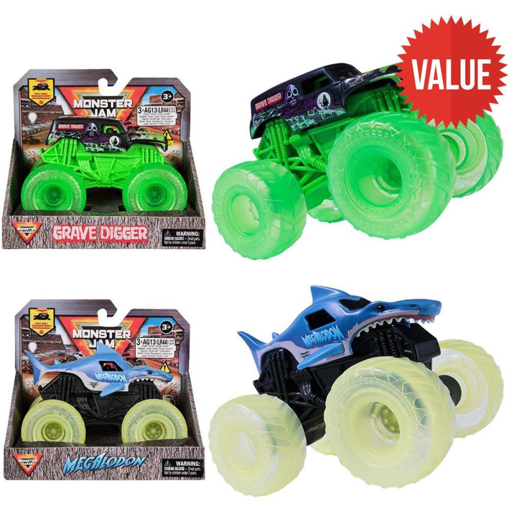 CARRINHO MONSTER JAM C/RODAS NEON 1:43 SUNNY UNIDADE
