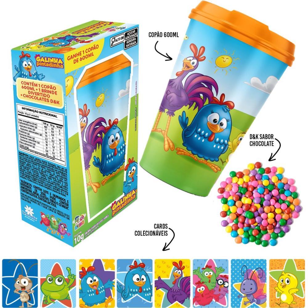 DOCE COPAO GALINHA P. C/SURPR 600ML DIVINO KIDS UNIDADE