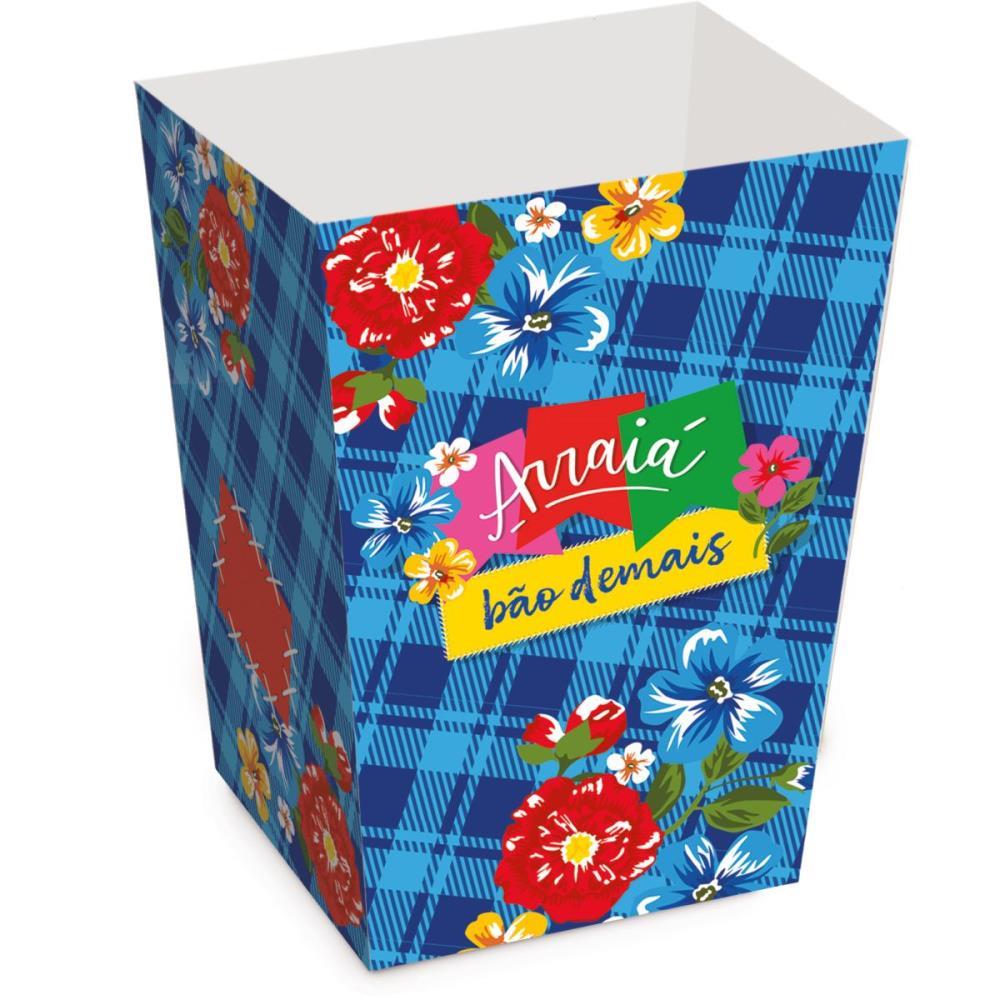 EMBALAGEM PARA ALIMENTOS CAIXA P/PIPOCA P 6X6X12,5CM CROMUS PCT.C/10