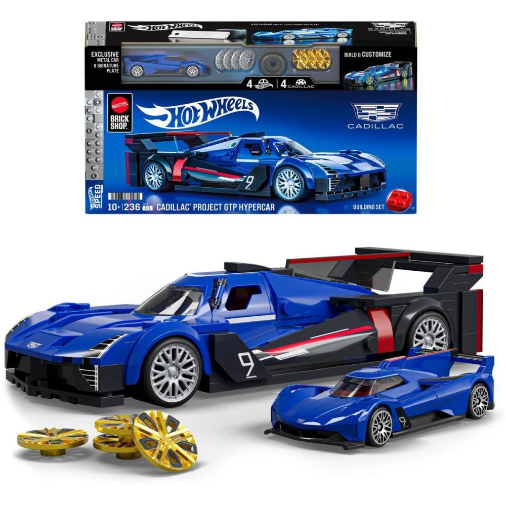 HOT WHEELS BRICK SHOP CADILLAC PROJECT GTP 1:32 236P MATTEL UNIDADE