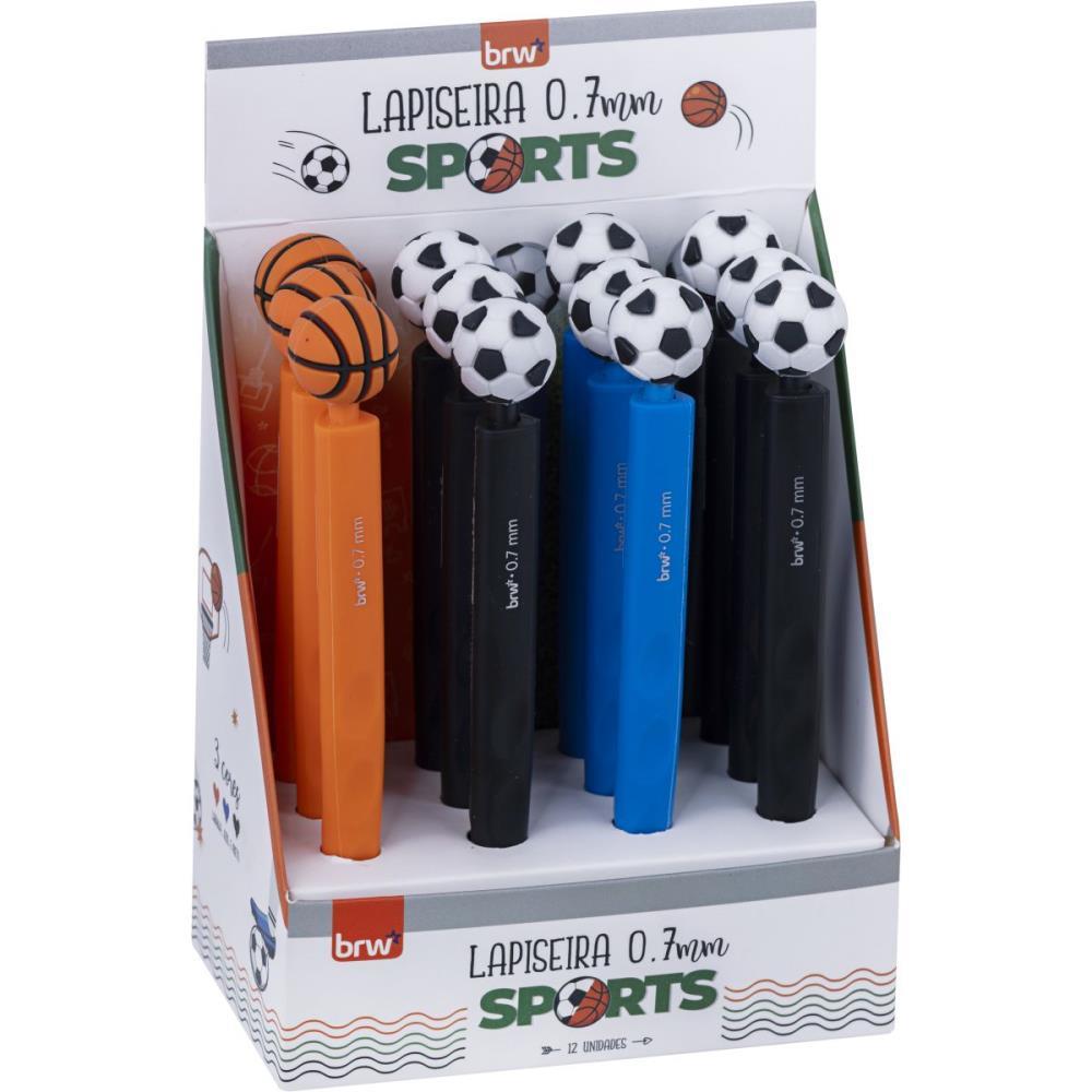 LAPISEIRA 0.7MM SPORTS PLASTICA 3 CORES SORTID BRW DP.C/12