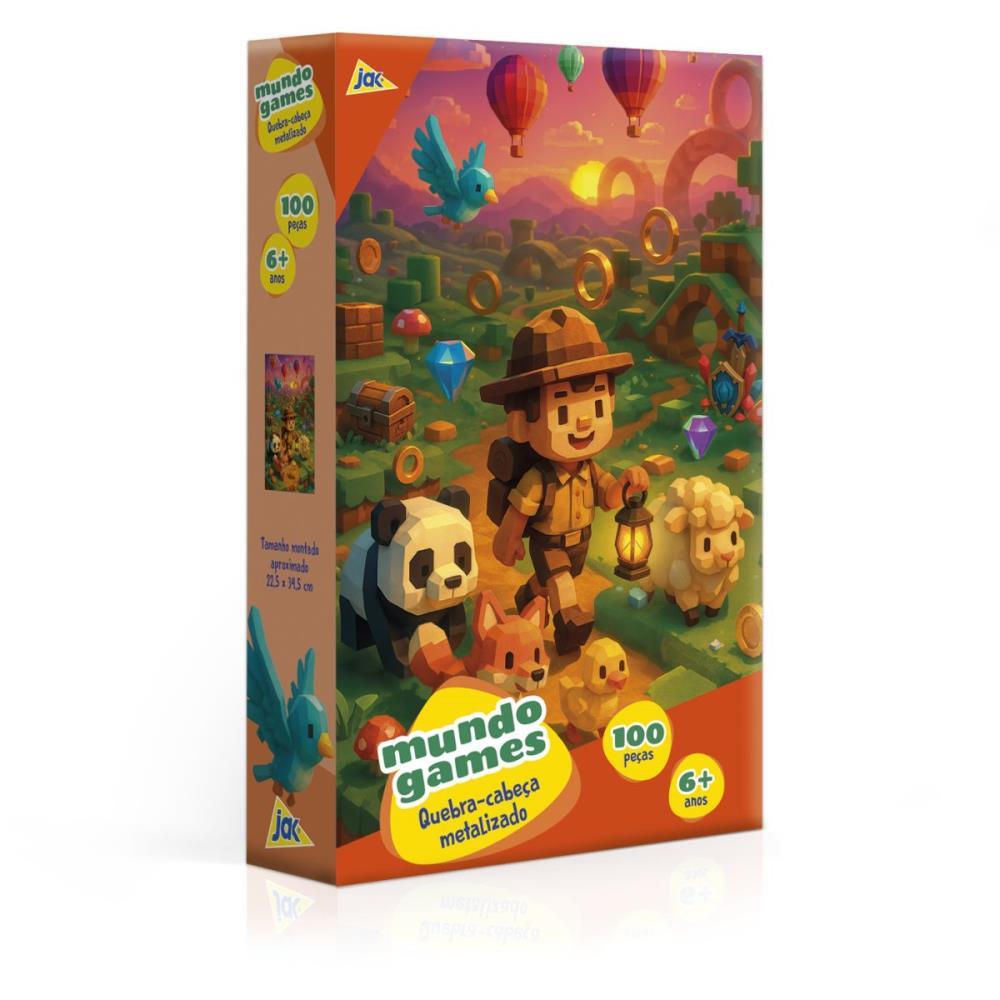 QUEBRA-CABECA CARTONADO MUNDO GAMES 100PCS TOYSTER UNIDADE