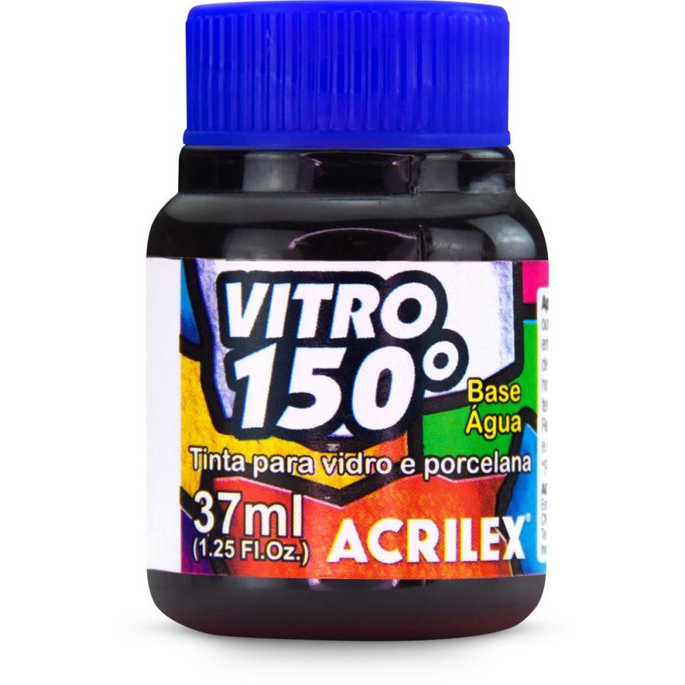 TINTA VITRAL VITRO 150 37ML MARROM ESCURO ACRILEX CX.C/06