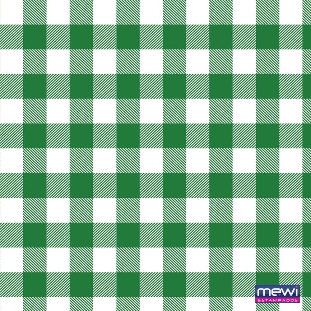 TNT ESTAMPADO 1,40M 40G XADREZ VERDE MEWI RL-25MTS