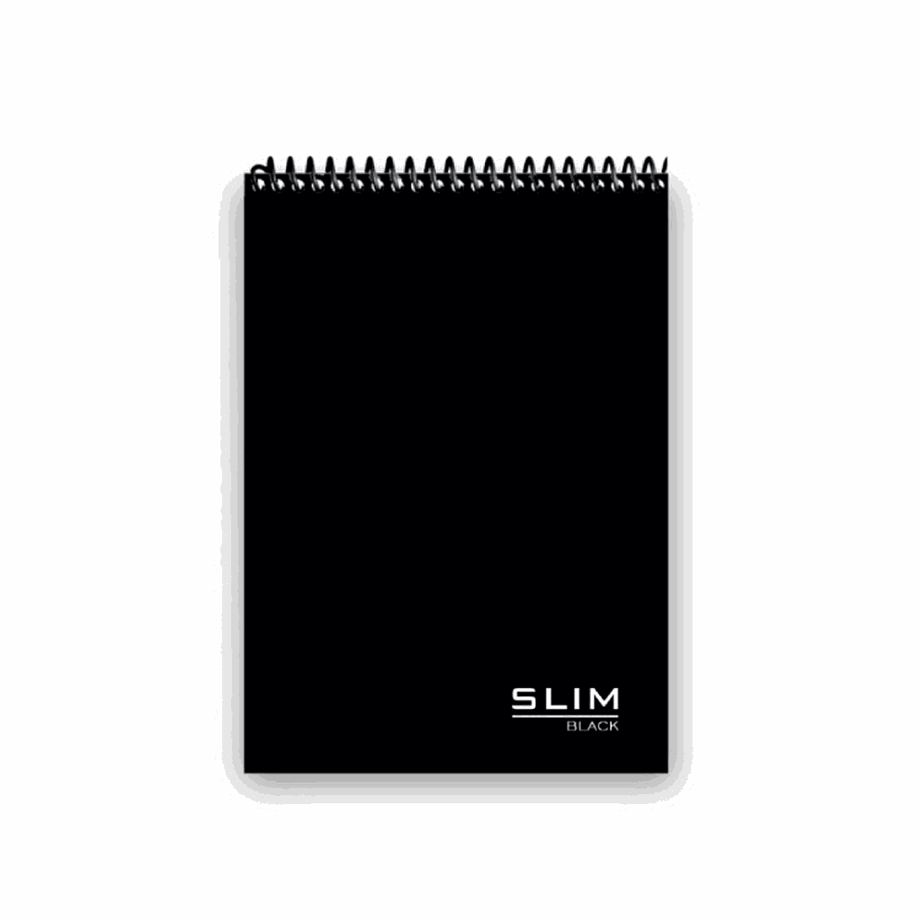 CADERNO ESP. OFICIO C/D 80FLS SLIM BLACK R.4721R