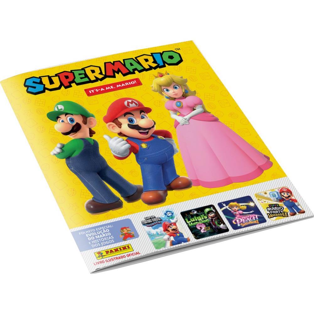 ALBUM DE FIGURINHAS SUPER MARIO BROCHURA PANINI UNIDADE
