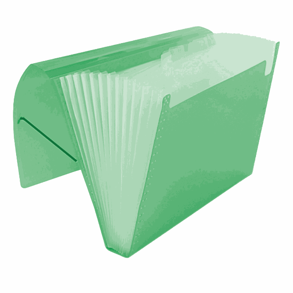 PASTA SANFONADA A4 12 DIV. LOLIPOP VERDE 1046 R.SME-12LP
