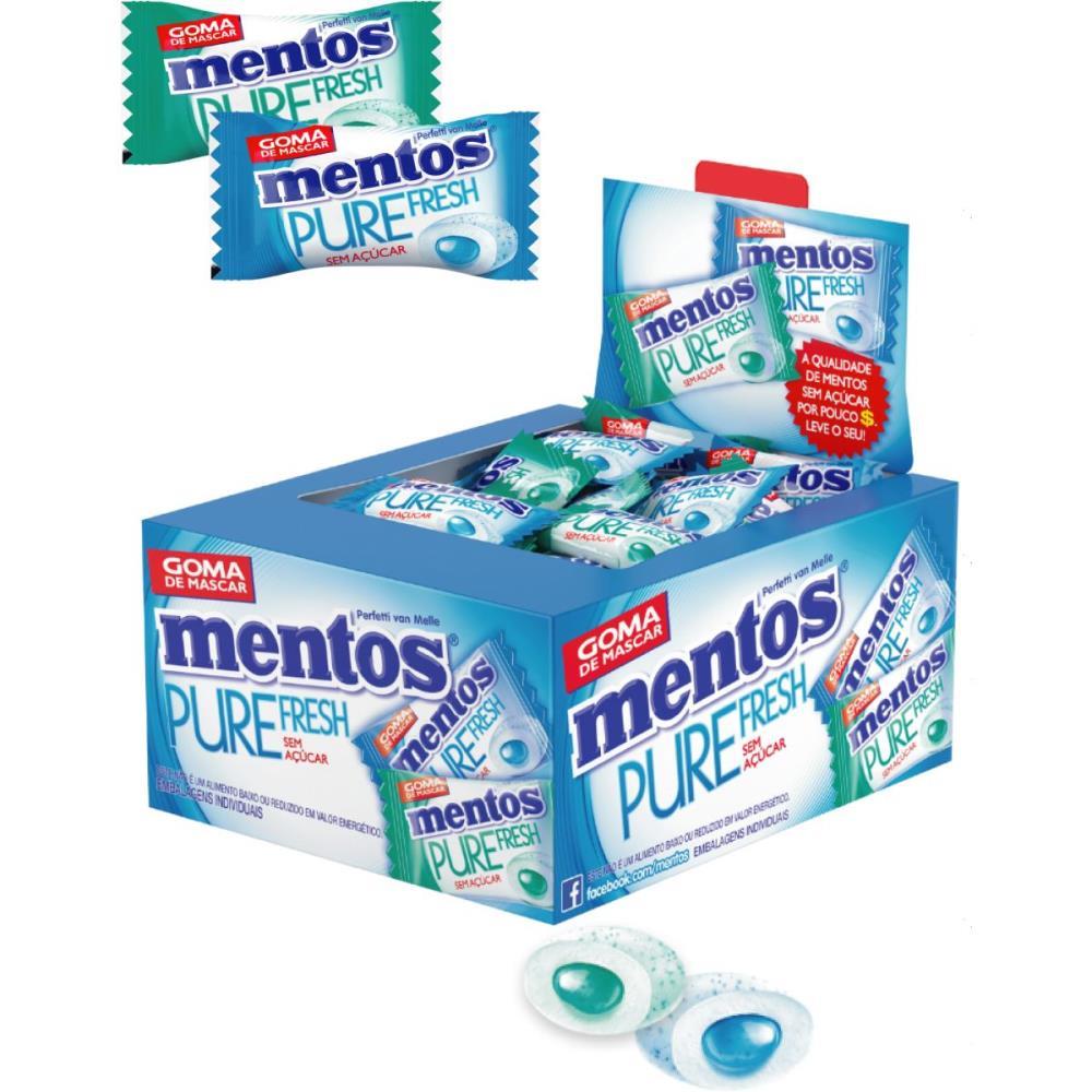 GOMA DE MASCAR MENTOS PURE FRESH MINT 2G PERFETTI VAN MELLE DP.C/60