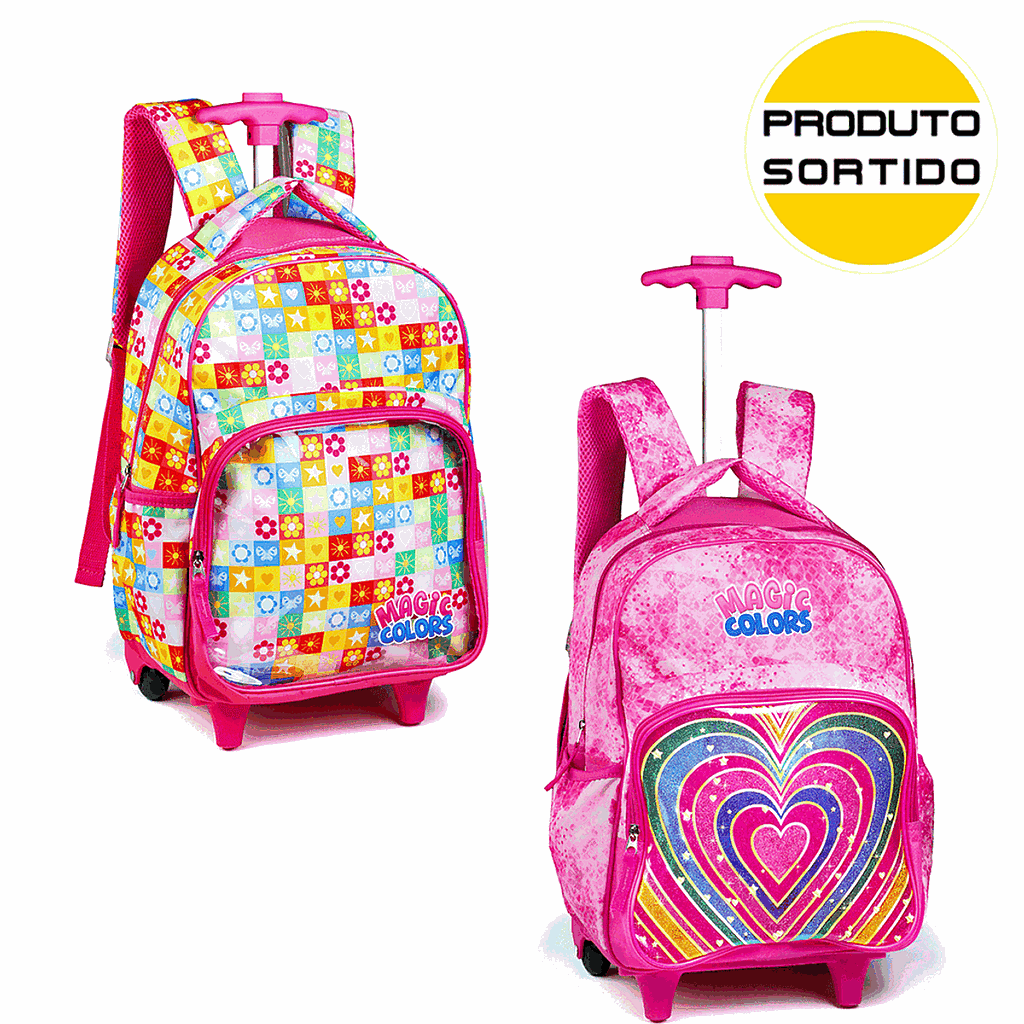 CARRINHO C/ MOCHILA INF FEM MAGIC COLOR