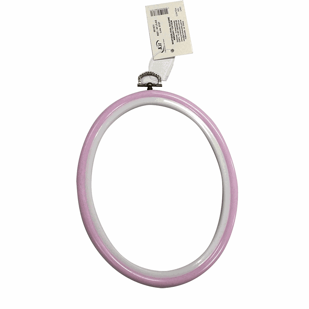 BASTIDOR OVAL SILICONE NMG2001 15X19CM 44 LILAS