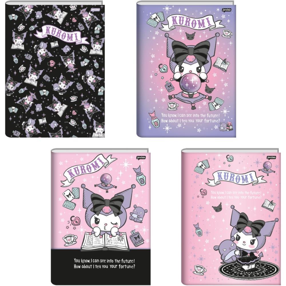 CADERNO BROCHURA 1/4 CAPA DURA KUROMI 80FLS. JANDAIA PCT.C/05