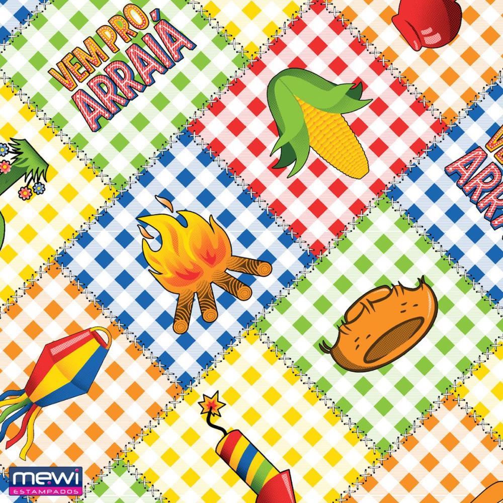 TNT ESTAMPADO 1,40M 40G ARRAIA JUNINO MEWI RL-10MTS