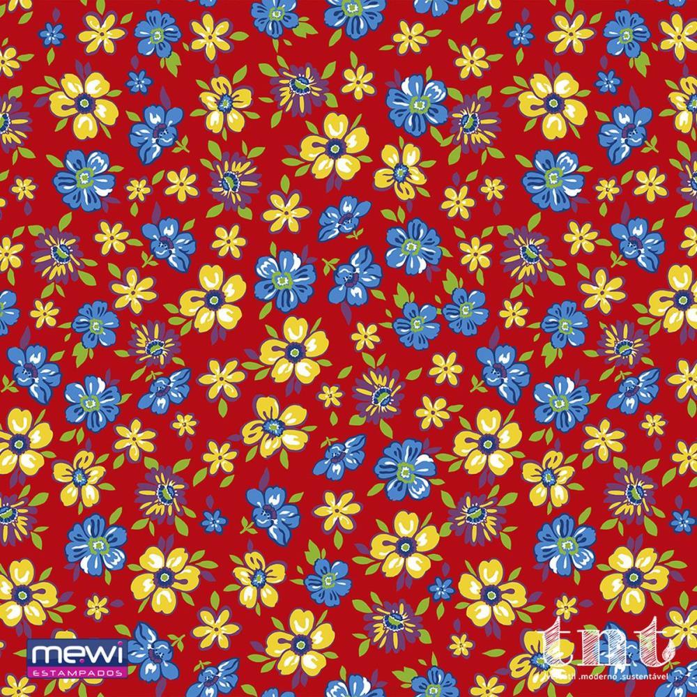 TNT ESTAMPADO 1,40M 40G CHITA VERMELHO MEWI RL-10MTS