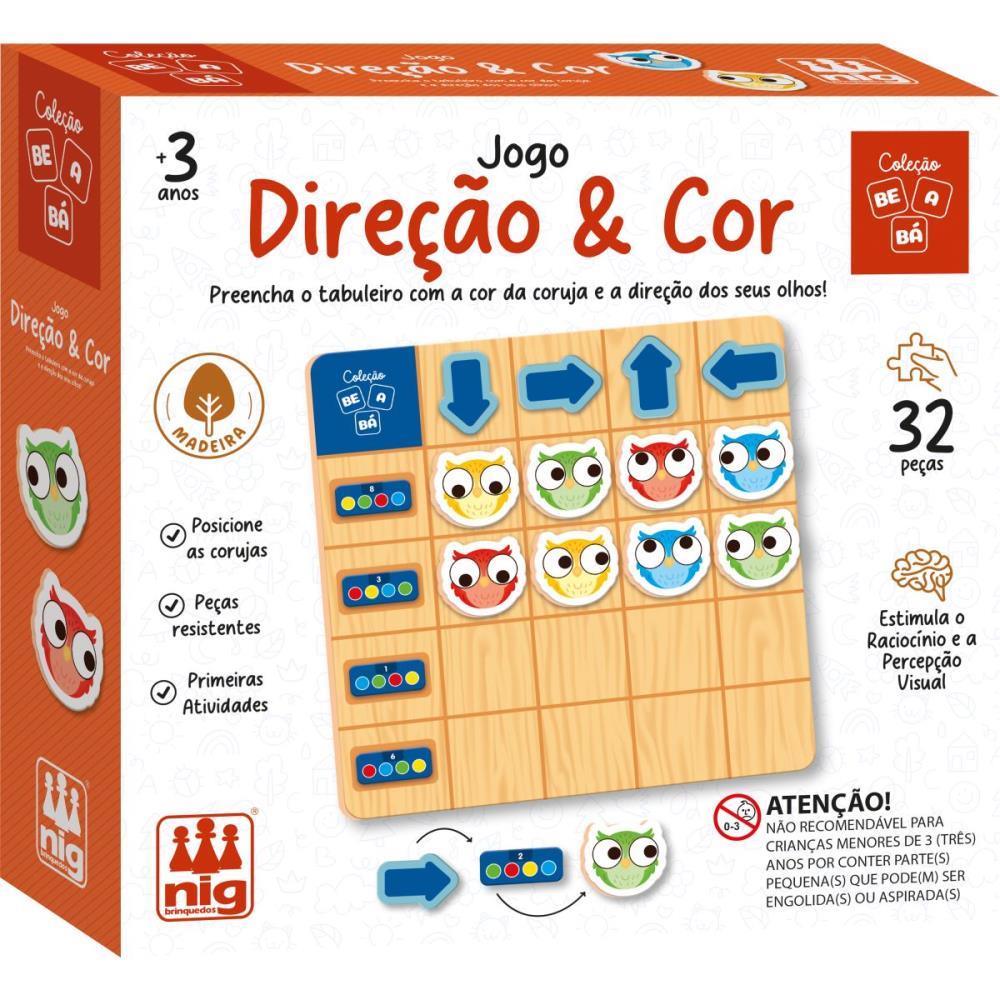 BRINQUEDO EDUCATIVO DIRECAO E COR 32PECAS NIG BRINQUEDOS UNIDADE
